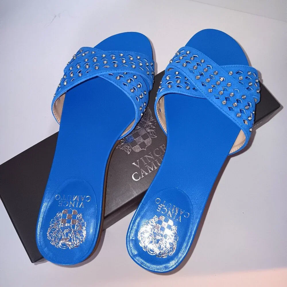 Vince Camuto ENDANA- Poolside Blue Women's Sandals- Size 7.5M - Picture 2 of 7